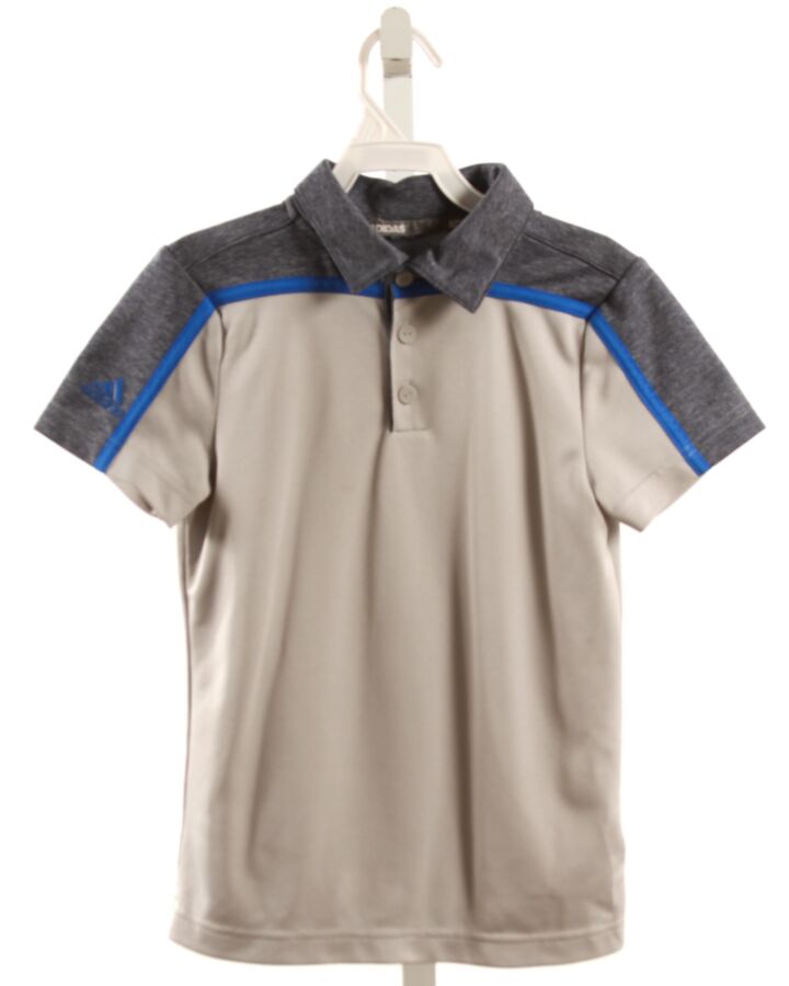 ADIDAS  GRAY  KNIT SS SHIRT