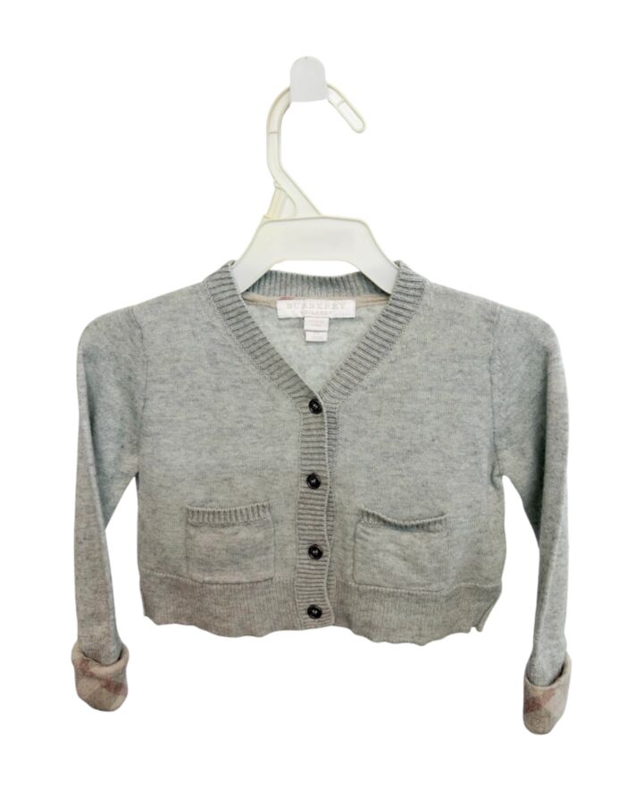 BURBERRY  GRAY    CARDIGAN