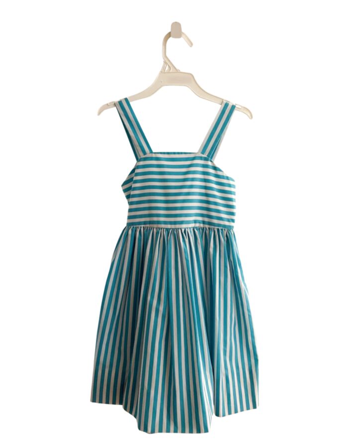 KELLY'S KIDS  AQUA  STRIPED  DRESS