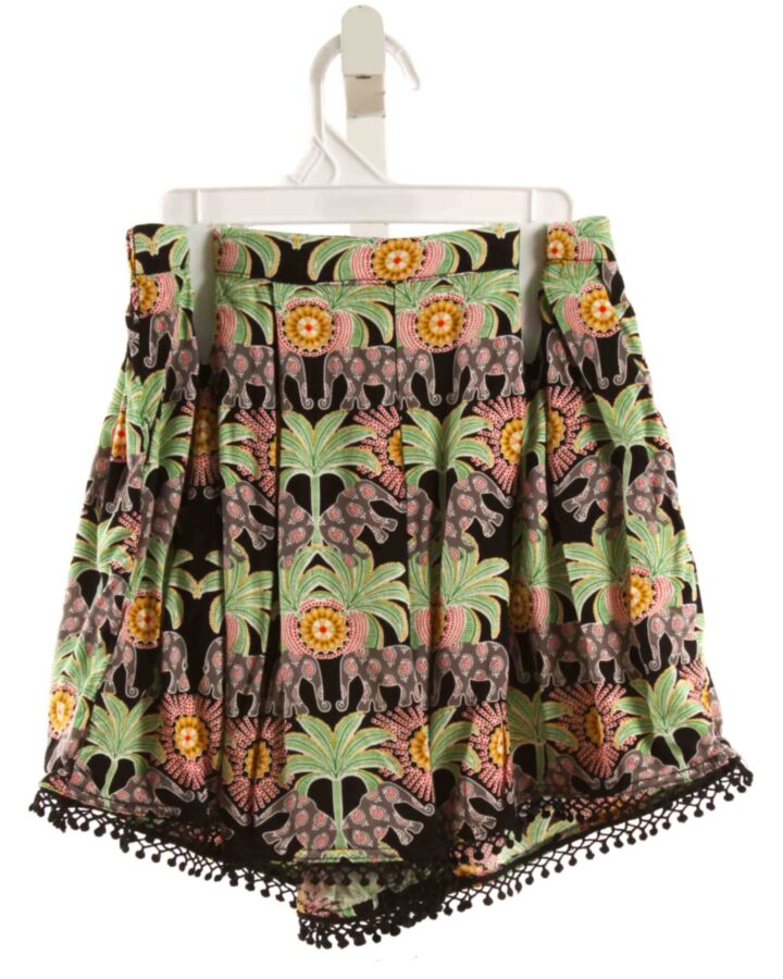 MOLLY BRACKEN  BLACK  PRINT  SHORTS