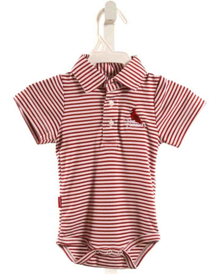 GARB  RED  STRIPED  KNIT SS SHIRT
