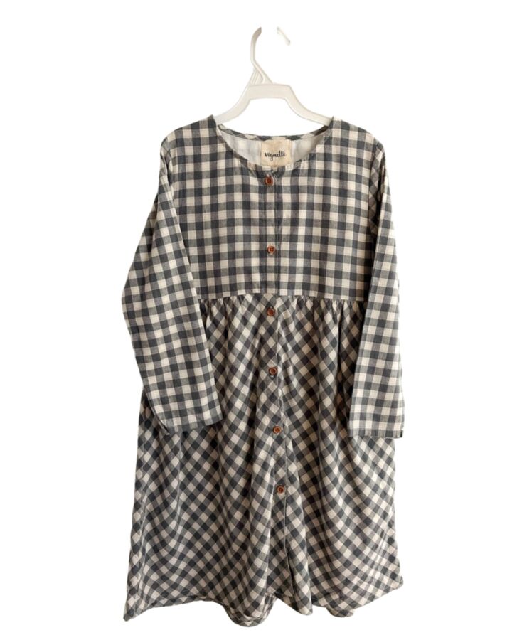 VIGNETTE  GRAY  GINGHAM  DRESS