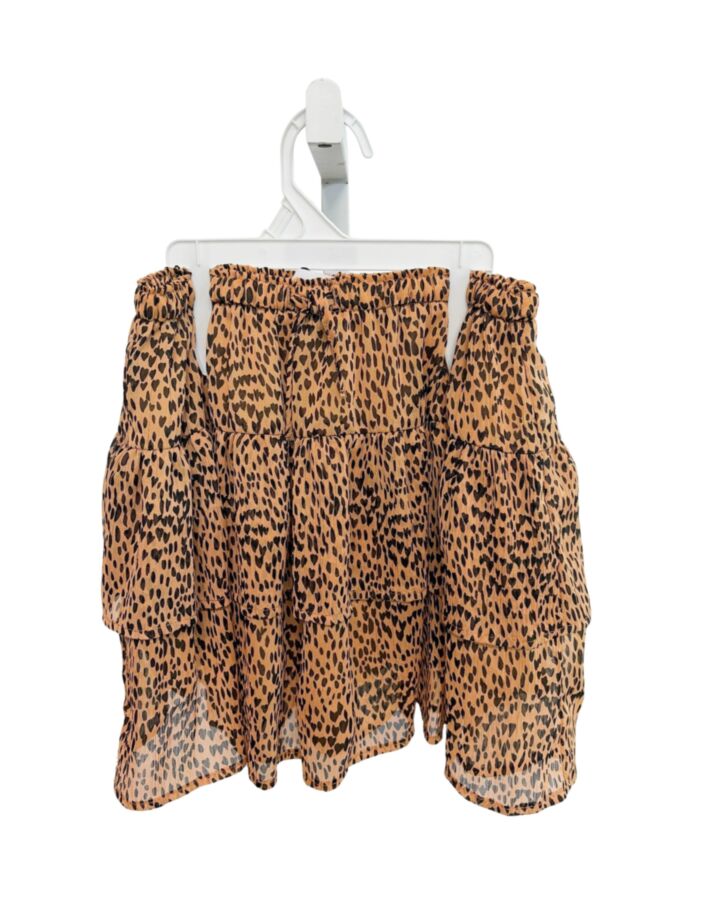 ZARA  BROWN   PRINTED DESIGN SKIRT