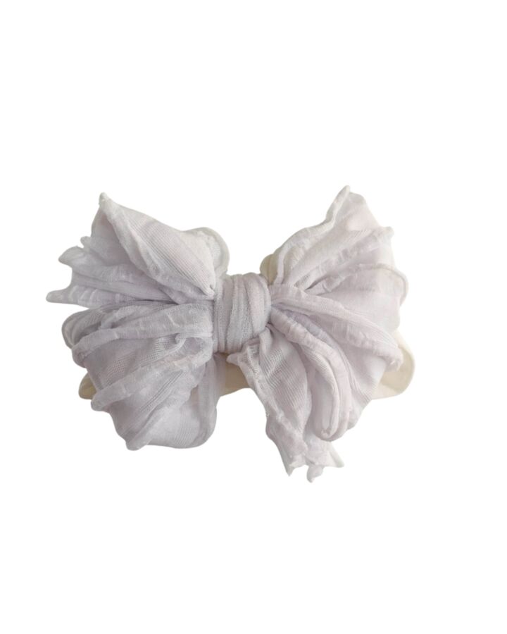 NO TAG  WHITE    HEADBAND  WITH BOW