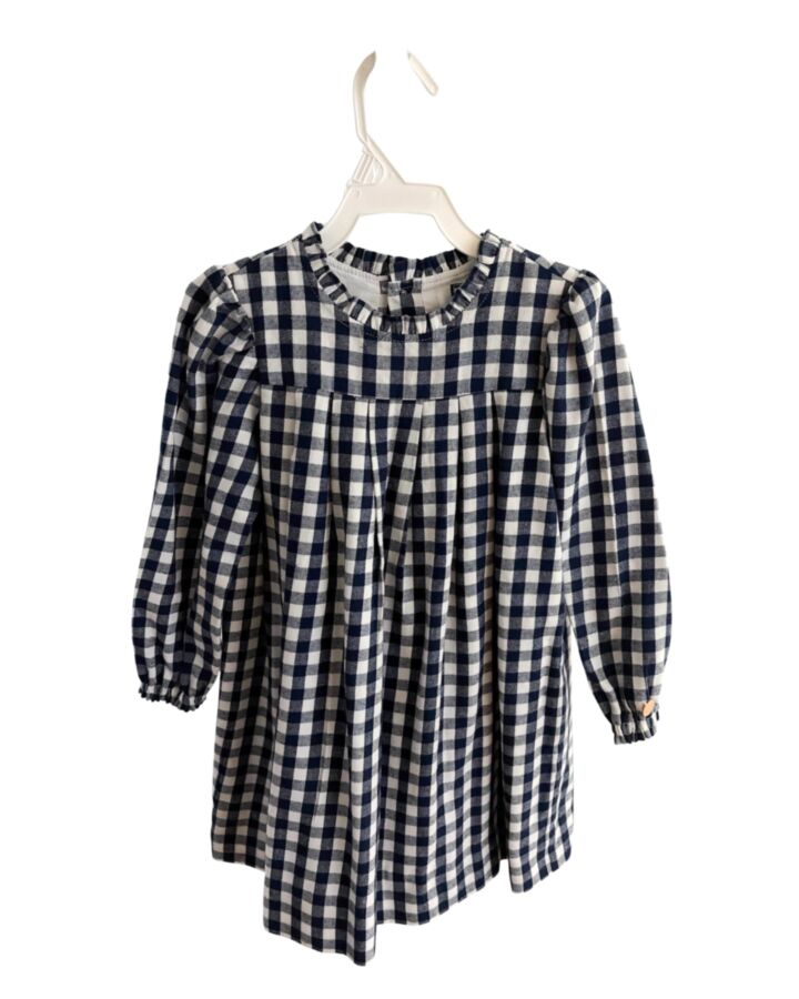 BUSY BEES  BLUE  GINGHAM  DRESS