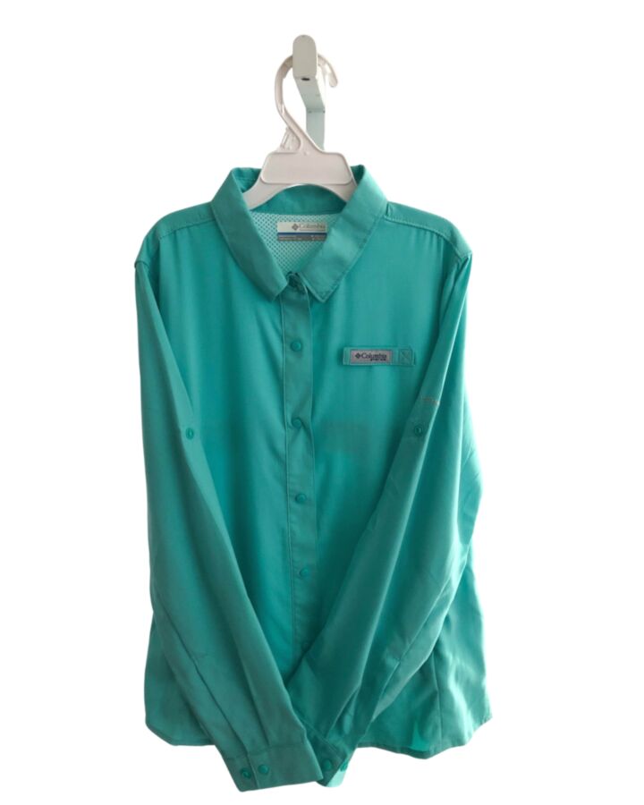COLUMBIA  GREEN    SHIRT-LS