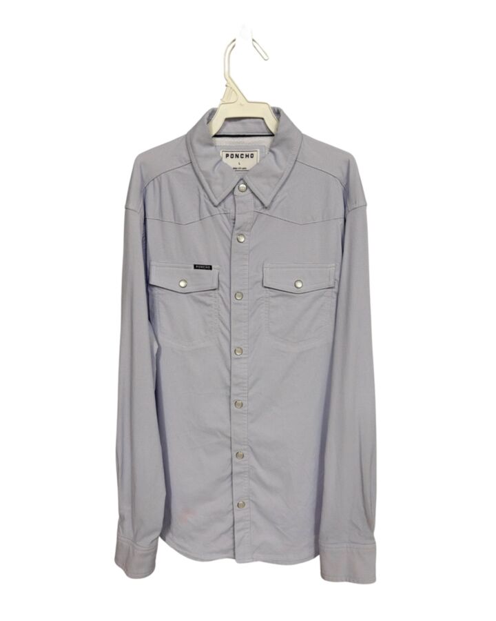 PONCHO  BLUE    DRESS SHIRT
