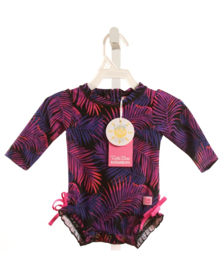 RUFFLE BUTTS  PURPLE  1-PIECE SWIMSUIT