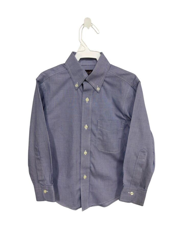 BROOKS BROTHERS  BLUE  MICROCHECK  DRESS SHIRT
