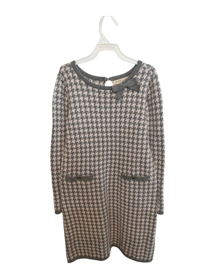 HOPE & HENRY  GRAY  HOUNDSTOOTH  DRESS