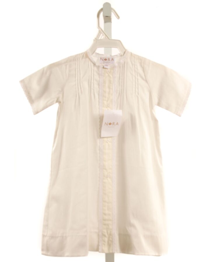 NORA LAYETTE  WHITE  LAYETTE WITH EYELET TRIM