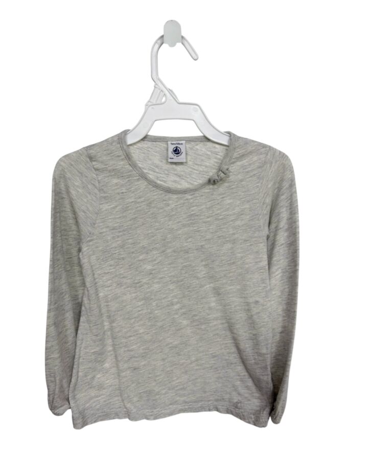 PETIT BATEAU  GRAY    KNIT LS SHIRT