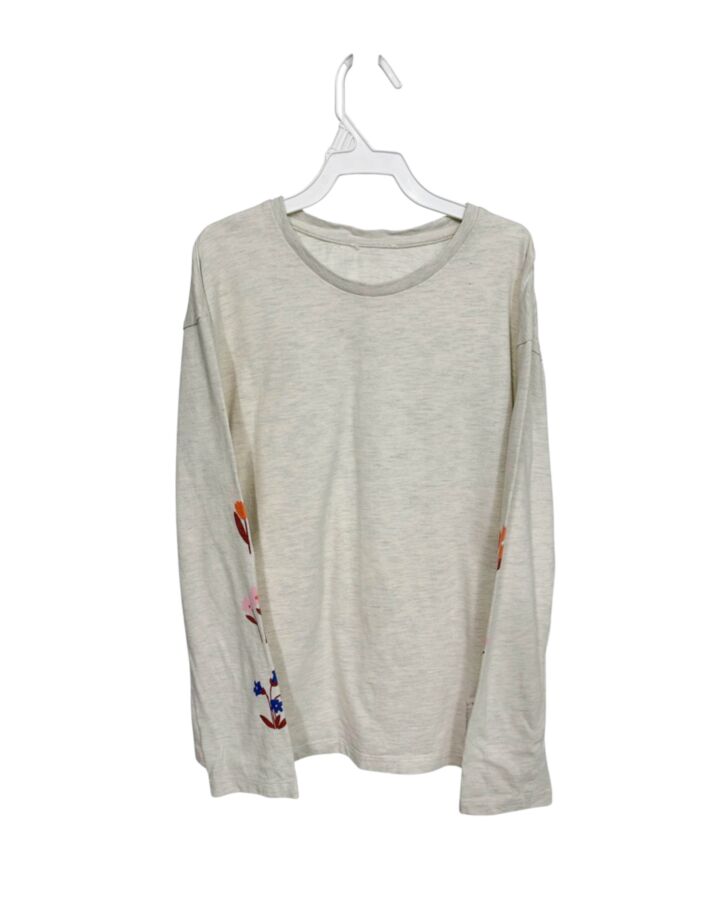 CATIMINI  CREAM  FLORAL  KNIT LS SHIRT