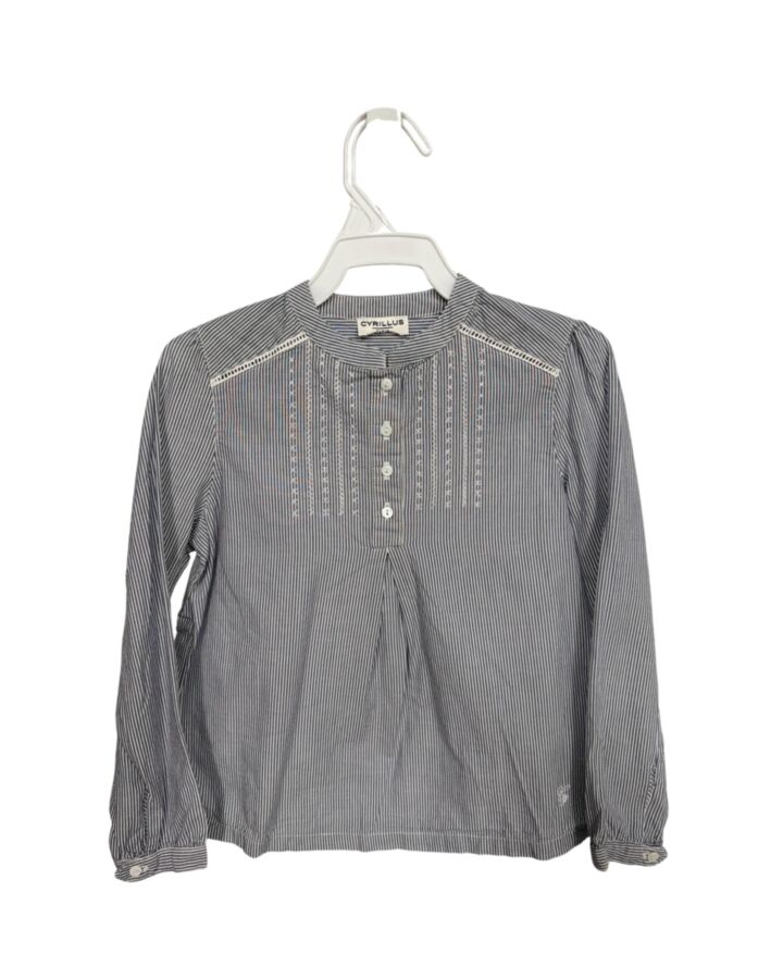 CYRILLUS  BLUE  STRIPED  DRESS SHIRT