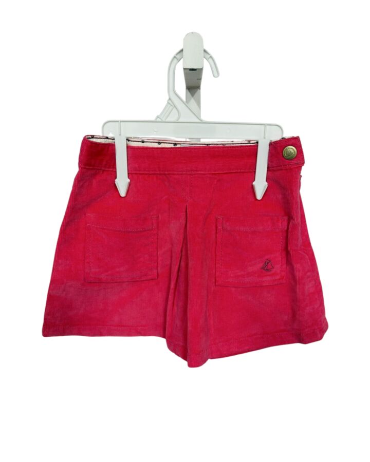 PETIT BATEAU  PINK CORDUROY   SKIRT