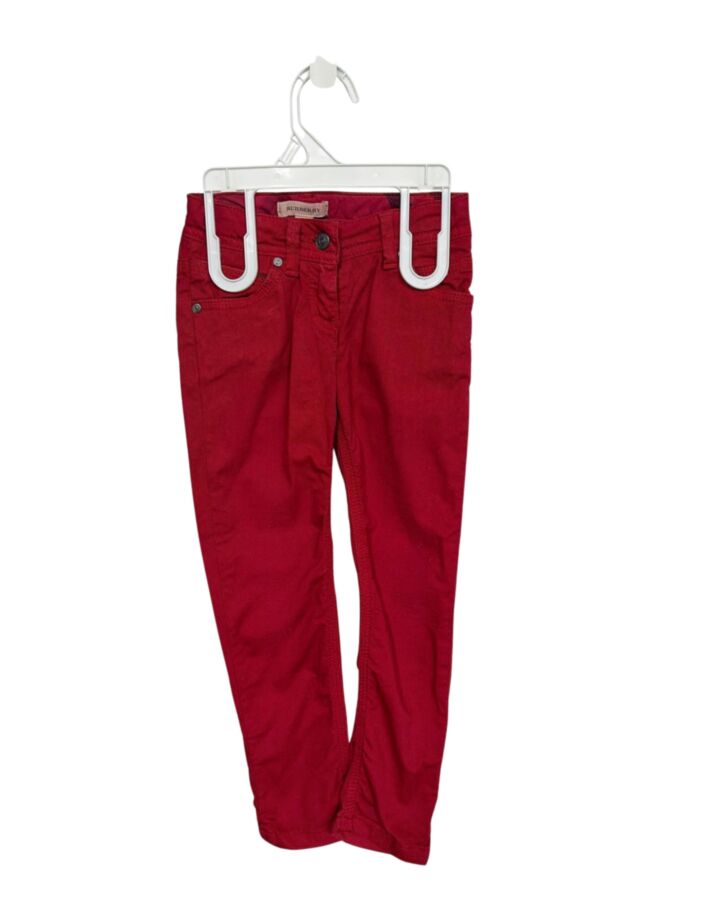 BURBERRY  RED    PANTS