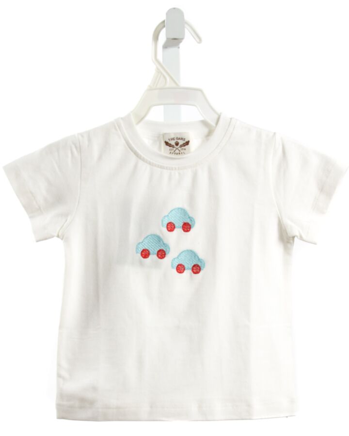 THE OAKS APPAREL  WHITE KNIT  SHIRT-SS