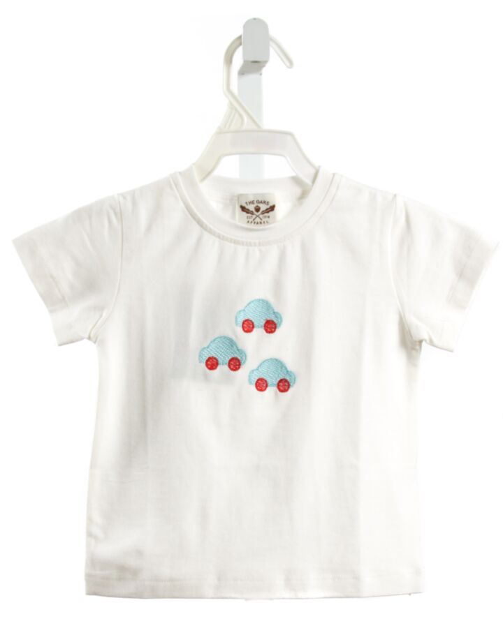 THE OAKS APPAREL  WHITE KNIT  SHIRT-SS