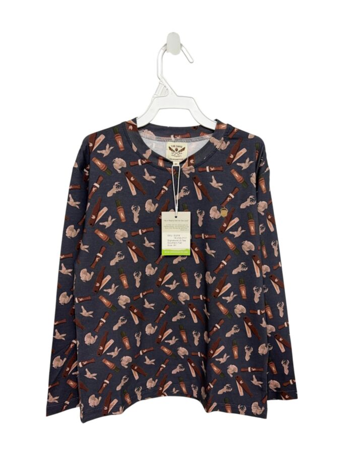 THE OAKS APPAREL   BROWN    KNIT LS SHIRT