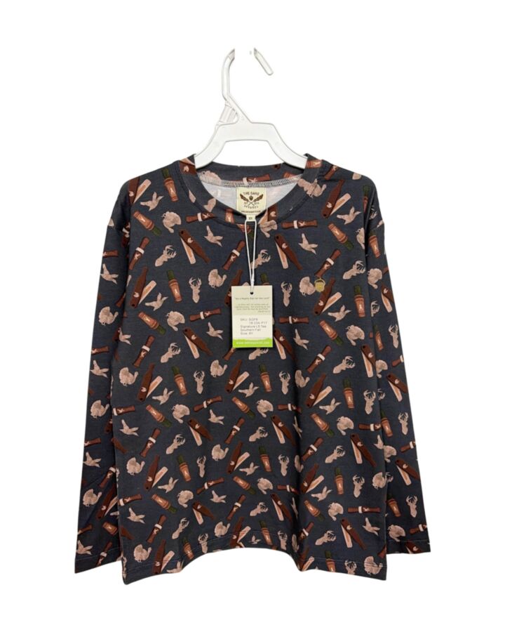 THE OAKS APPAREL   BROWN    KNIT LS SHIRT
