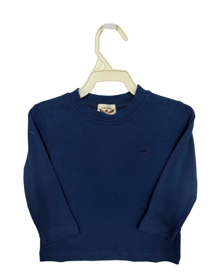THE OAKS APPAREL   NAVY    KNIT LS SHIRT