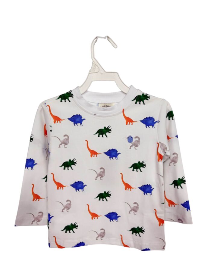 THE OAKS APPAREL   WHITE    KNIT LS SHIRT