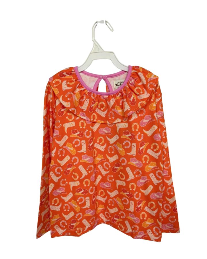 THE OAKS APPAREL ORANGE KNIT LS SHIRT