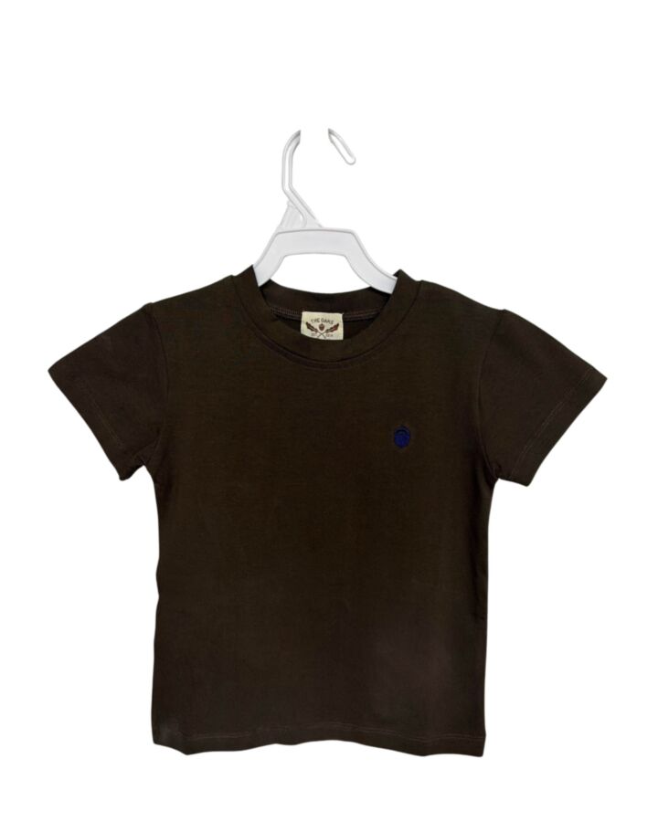 THE OAKS APPAREL   BROWN    KNIT SS SHIRT