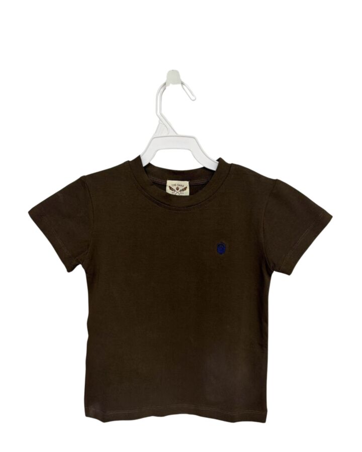 THE OAKS APPAREL   BROWN    KNIT SS SHIRT