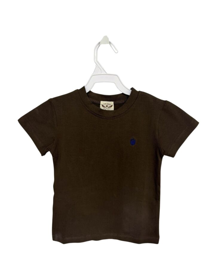 THE OAKS APPAREL   BROWN    KNIT SS SHIRT