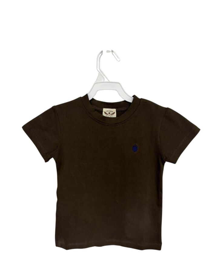 THE OAKS APPAREL   BROWN    KNIT SS SHIRT