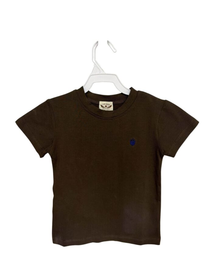 THE OAKS APPAREL   BROWN    KNIT SS SHIRT