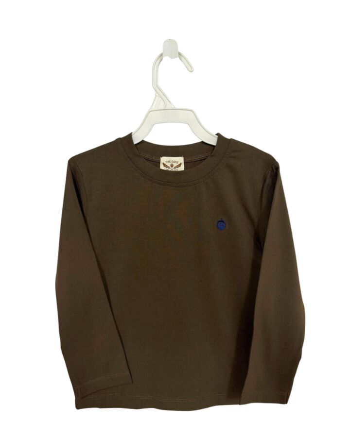 THE OAKS APPAREL   BROWN    KNIT LS SHIRT