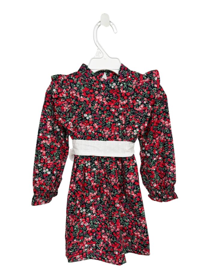 THE OAKS APPAREL   RED  FLORAL  DRESS
