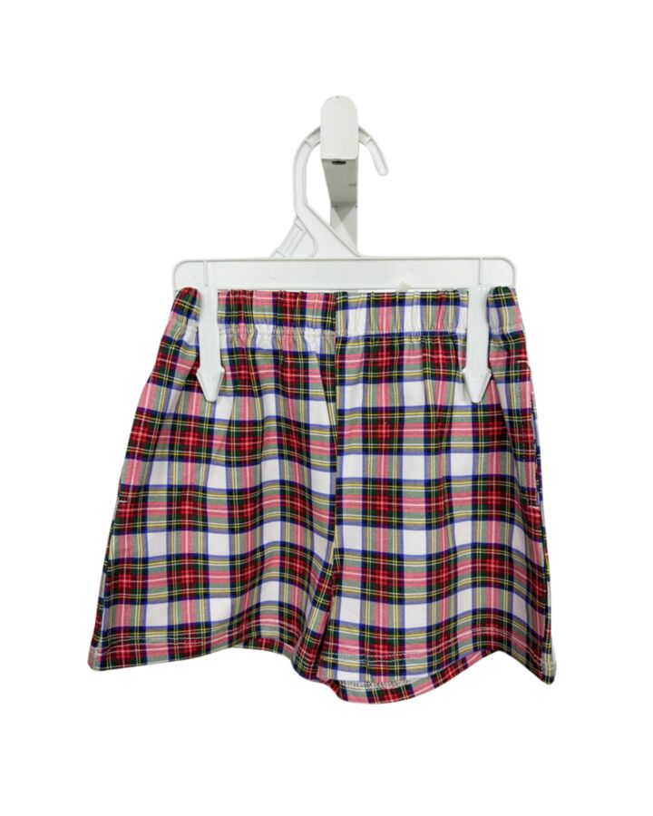 THE OAKS APPAREL   RED  PLAID  SHORTS
