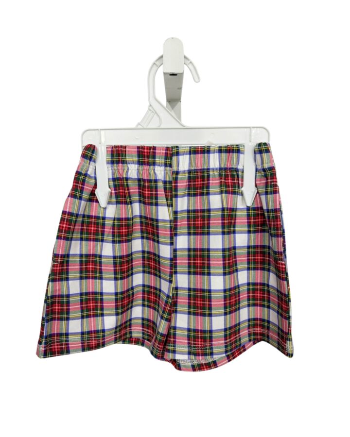 THE OAKS APPAREL   RED  PLAID  SHORTS