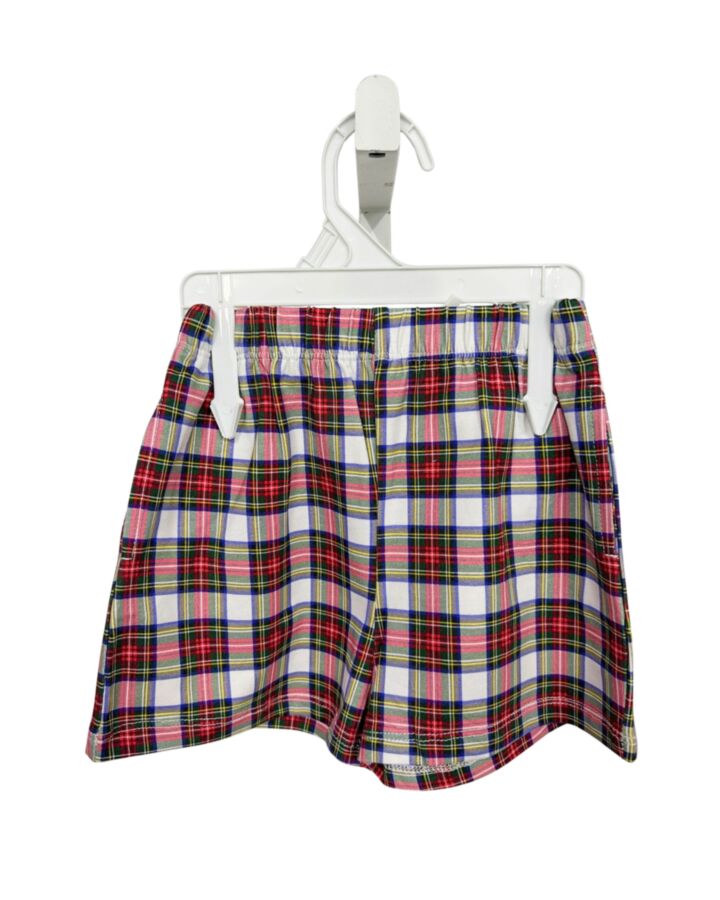 THE OAKS APPAREL   RED  PLAID  SHORTS