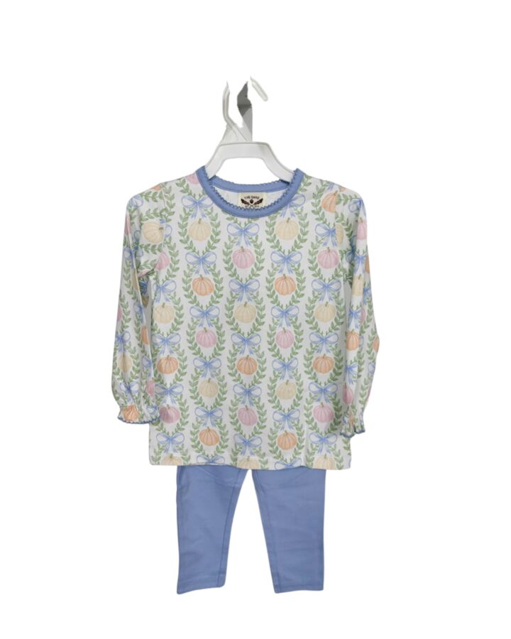 THE OAKS APPAREL   BLUE    2-PIECE OUTFIT WITH PICOT STITCHING