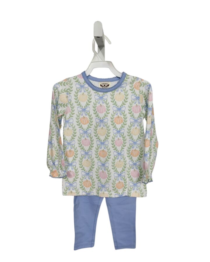 THE OAKS APPAREL   BLUE    2-PIECE OUTFIT WITH PICOT STITCHING