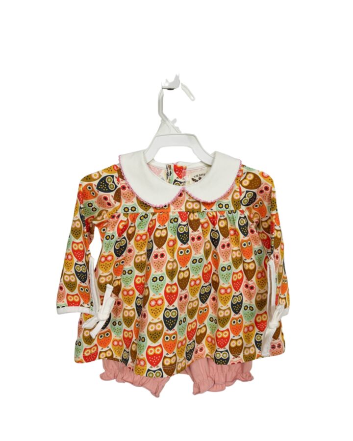THE OAKS APPAREL   PINK    2-PIECE OUTFIT WITH PICOT STITCHING