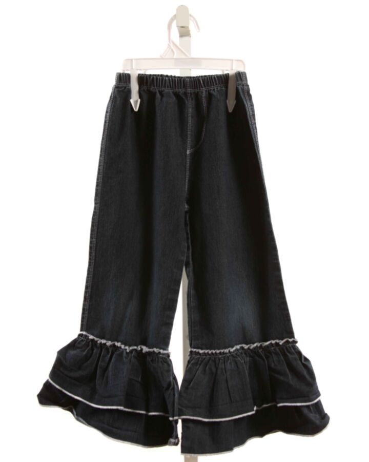 NATALIE GRANT  CHAMBRAY  PANTS WITH RUFFLE