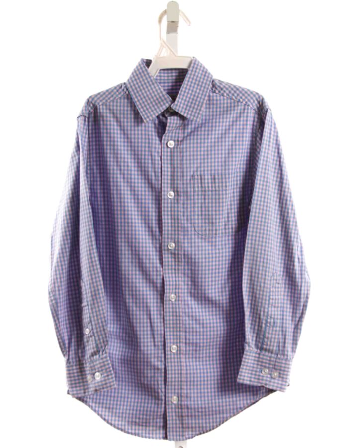 CLASS CLUB  BLUE  PLAID  DRESS SHIRT