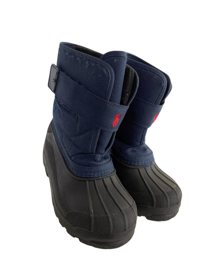 POLO BY RALPH LAUREN BLUE BOOTS  *EUC SIZE TODDLER 12