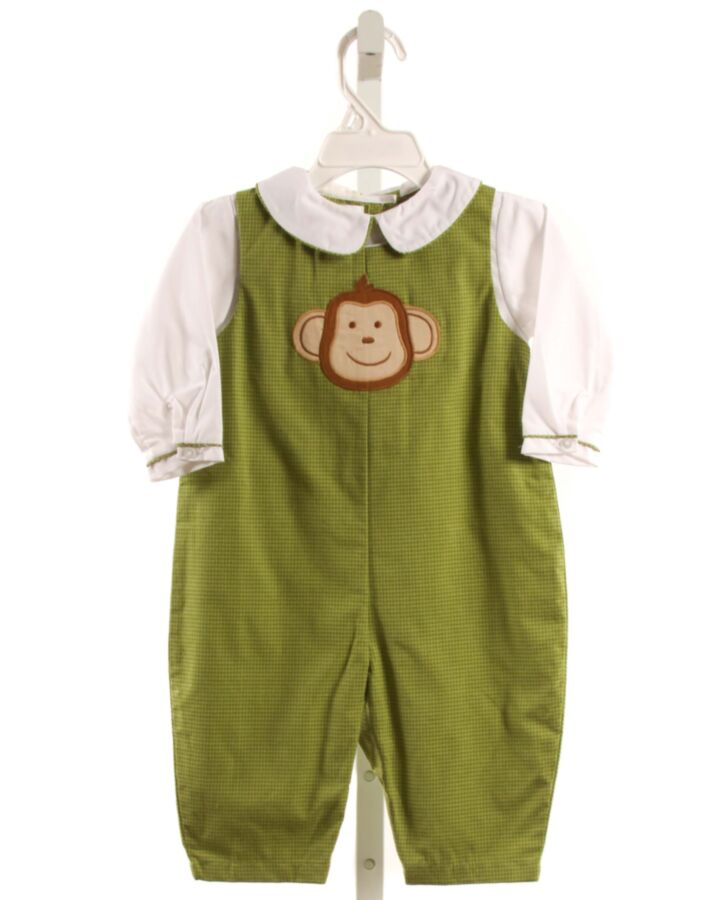 PETIT POMME  GREEN  MICROCHECK  LONGALL