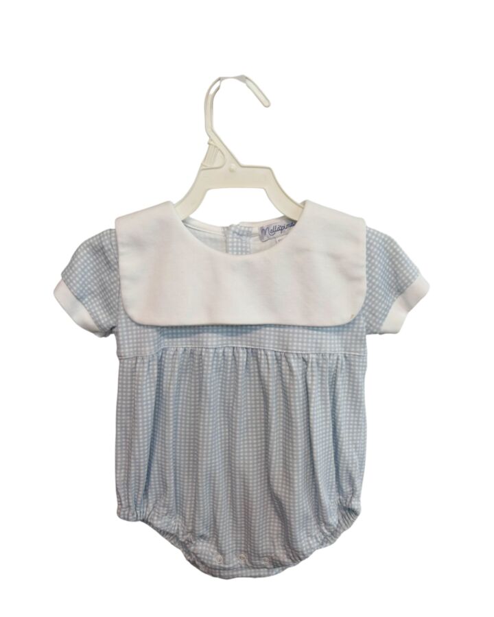 NELLAPIMA  BLUE  GINGHAM  KNIT BUBBLE