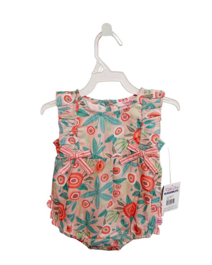 RUFFLE BUTTS  PINK  FLORAL  BUBBLE