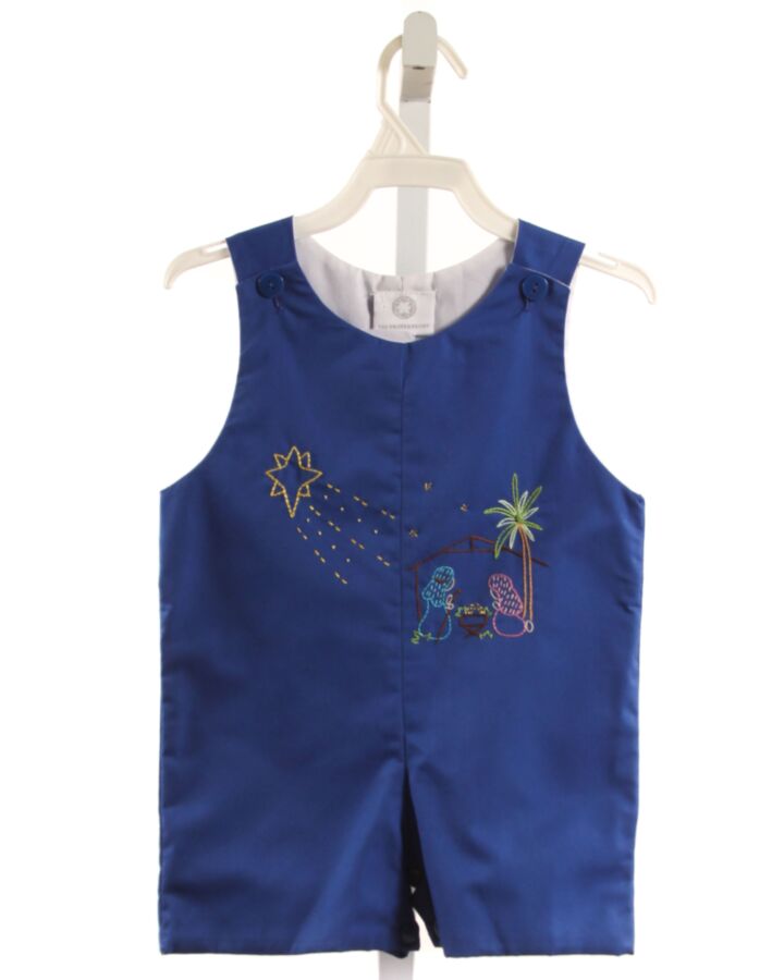 THE PROPER PEONY  BLUE   EMBROIDERED JON JON