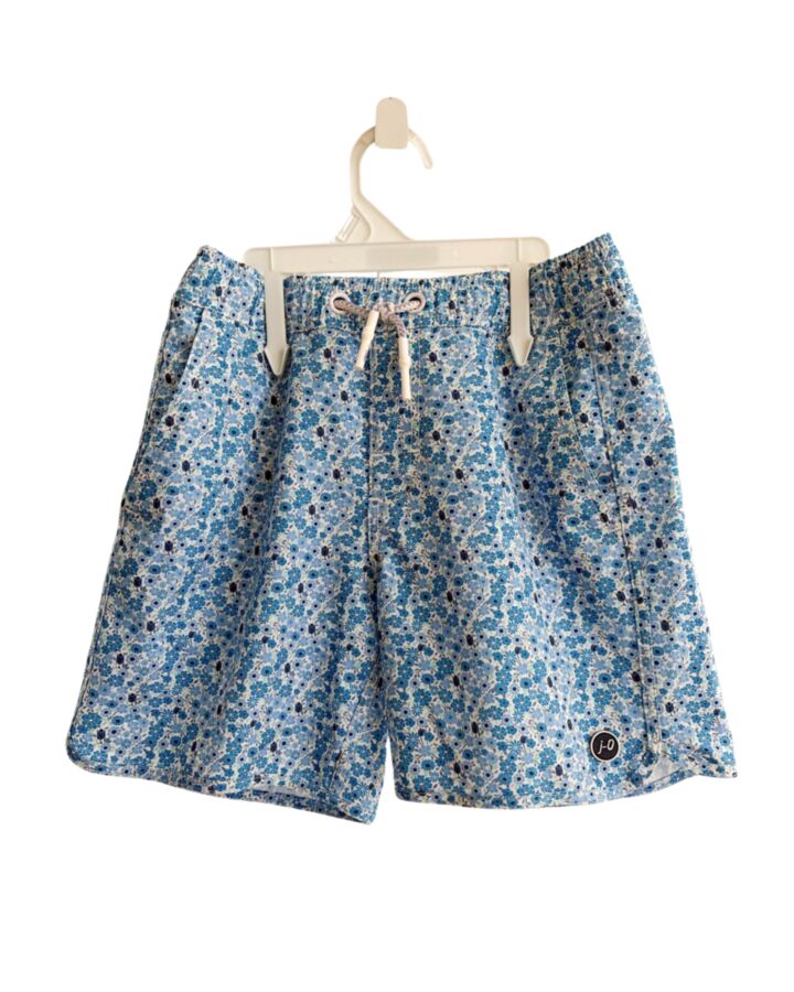 JOHNNIE-O  BLUE  FLORAL  SWIM TRUNKS