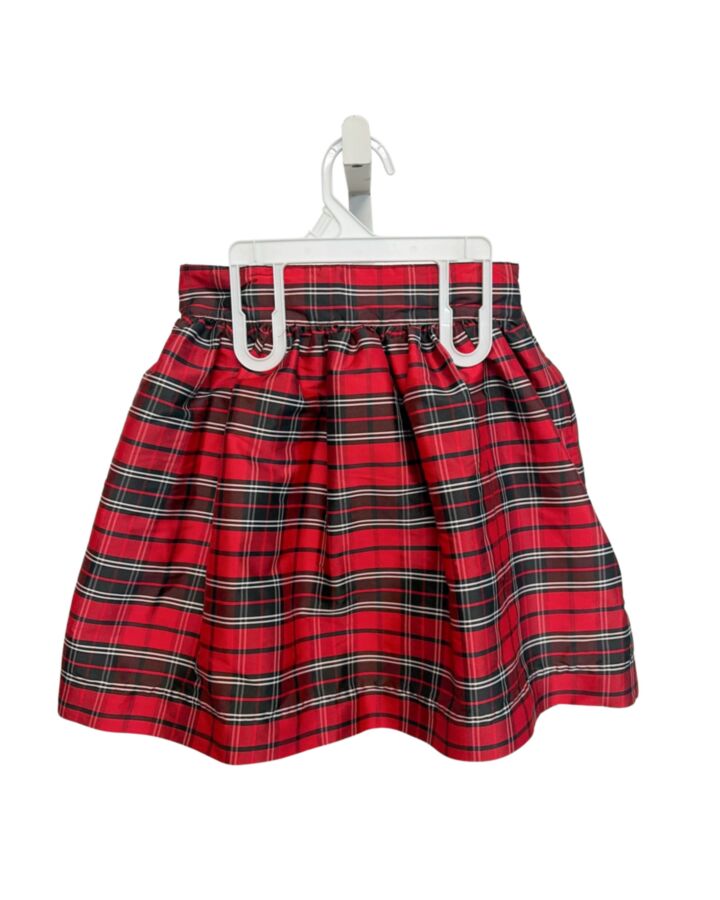 BELLA BLISS  RED  PLAID  SKIRT