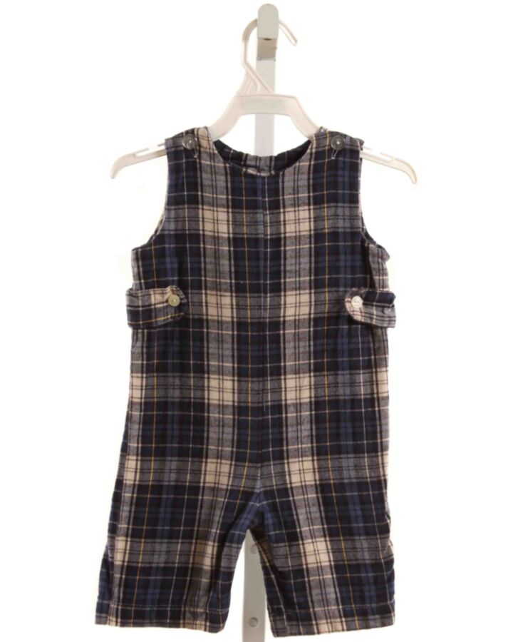 SOUTHERN SUNSHINE KIDS  NAVY FLANNEL PLAID  LONGALL